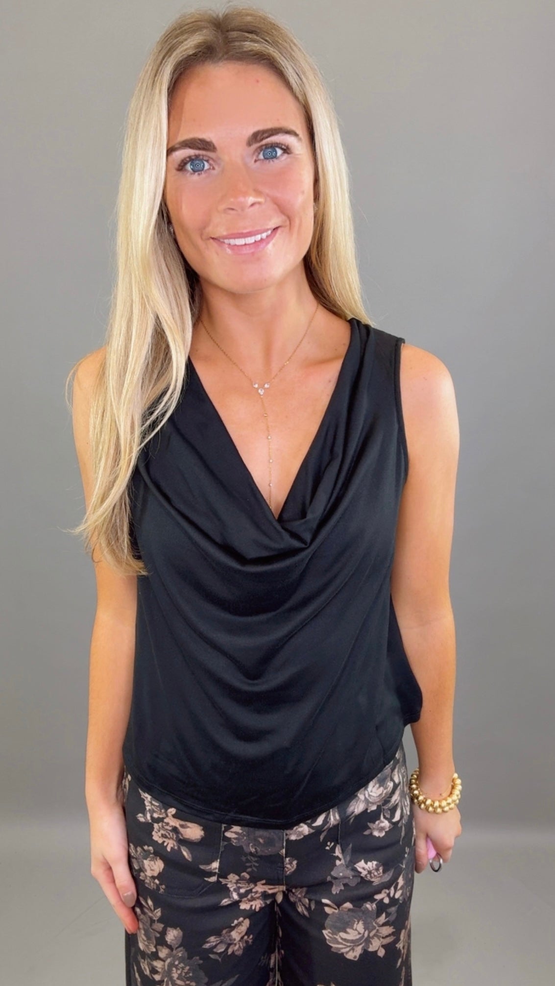 Midnight Muse Cowl Tank