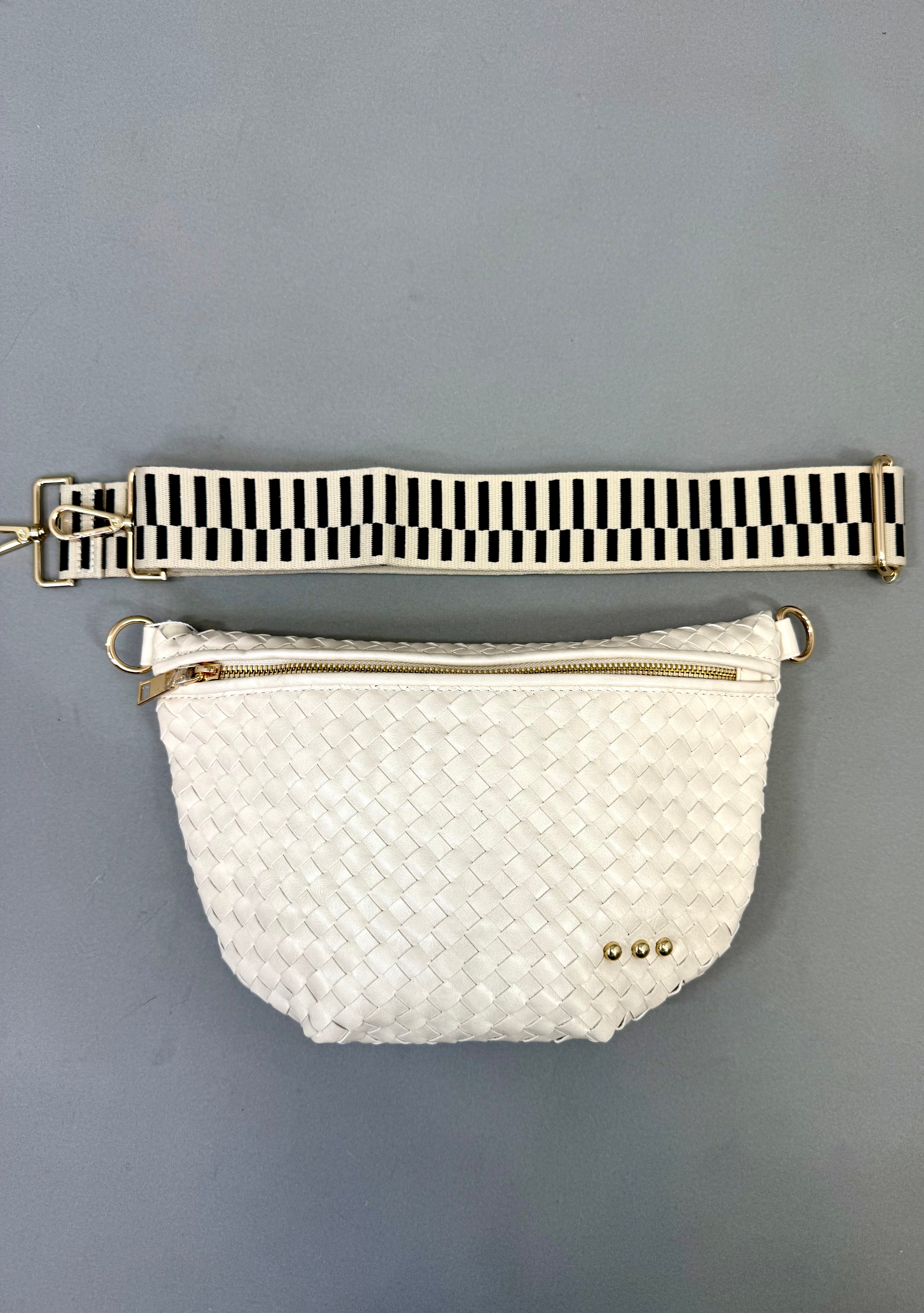 Woven Bum Bag (cream)