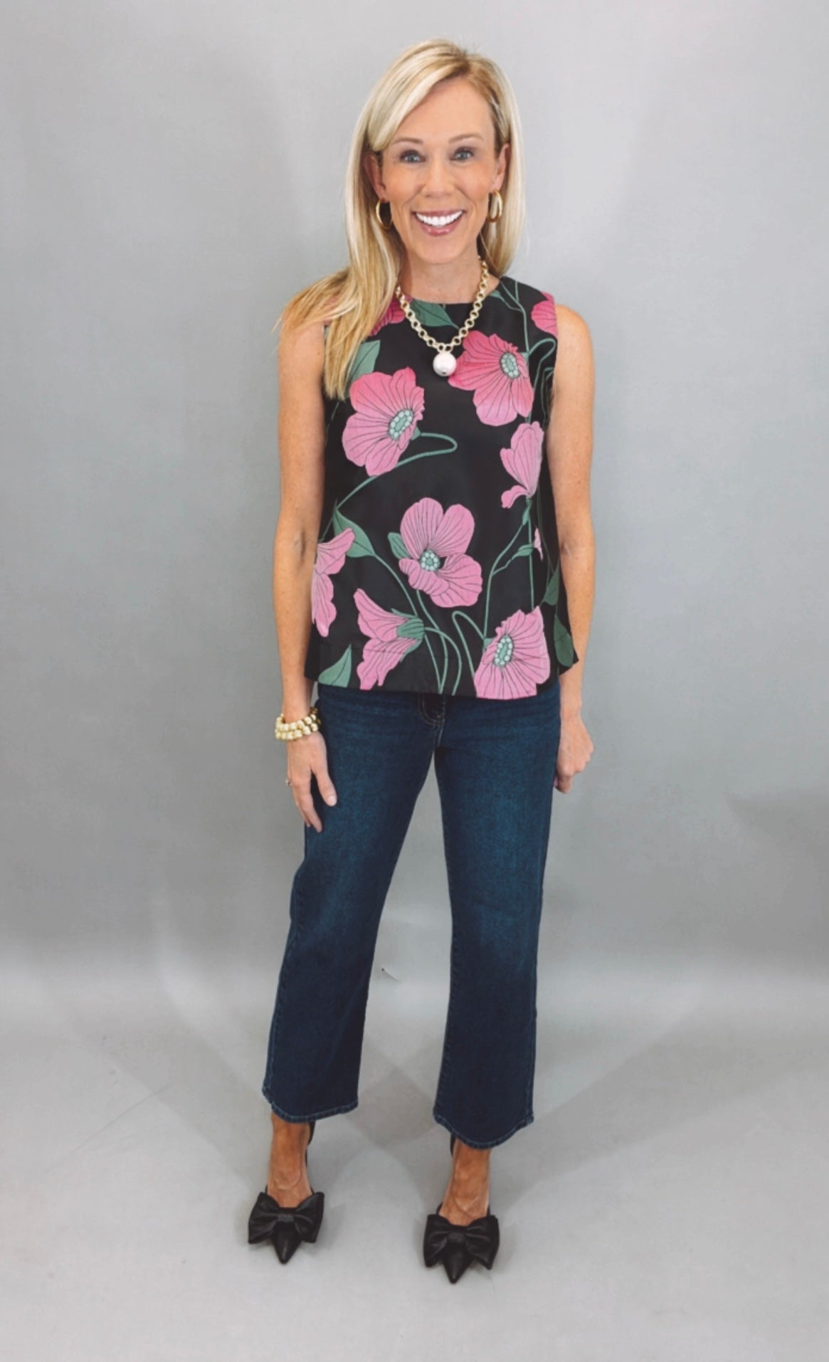 Floral Current Top
