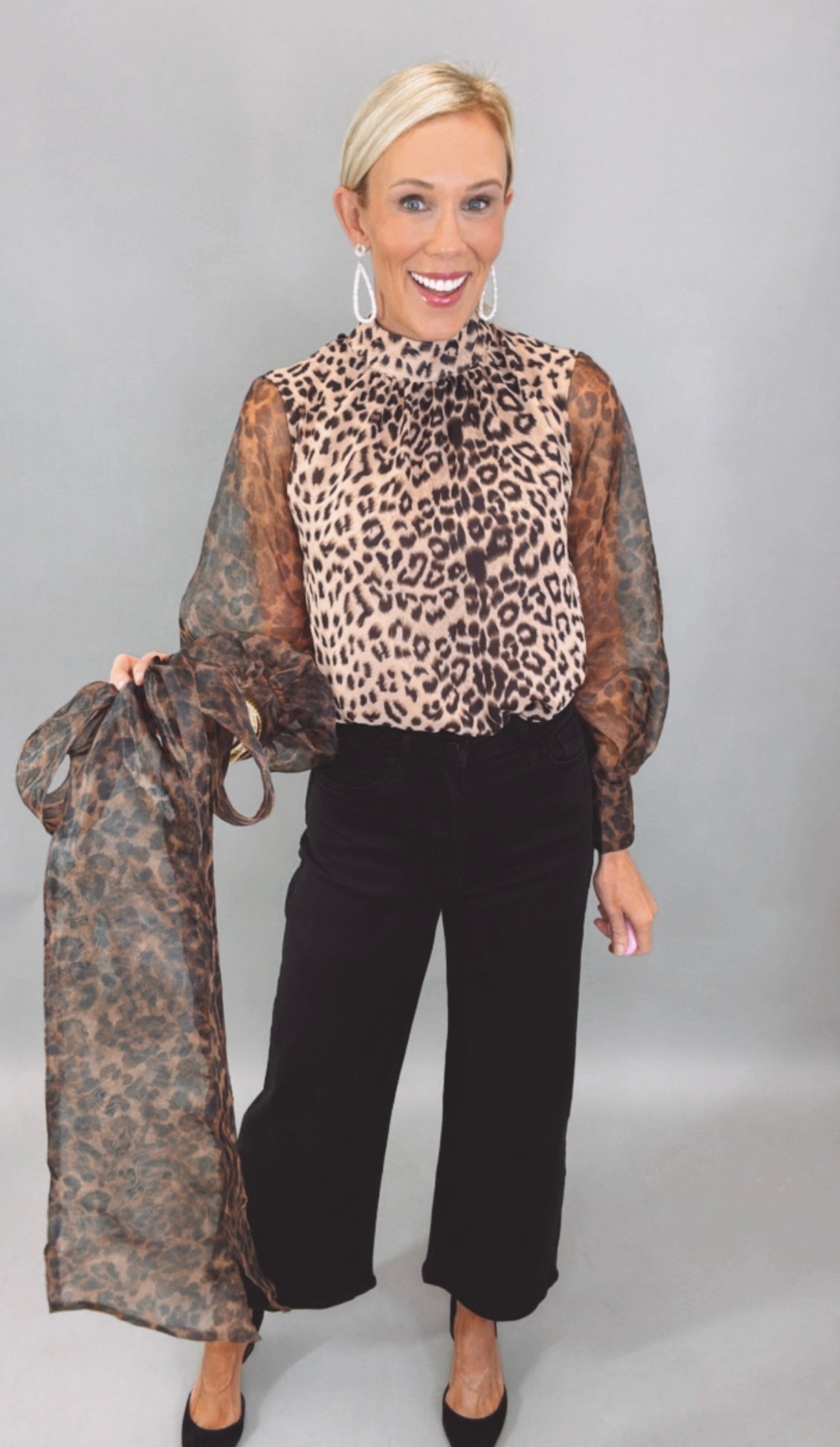 Wild Whimsy Bow Blouse
