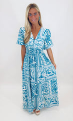 Seaside Bloom Maxi Dress