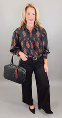 Crimson Bloom Top