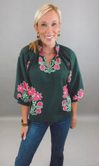 Bloom Haven Top (green)