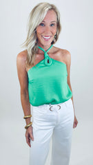 Coastal Nights Halter Top (peridot)