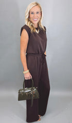 Espresso Edge Jumpsuit