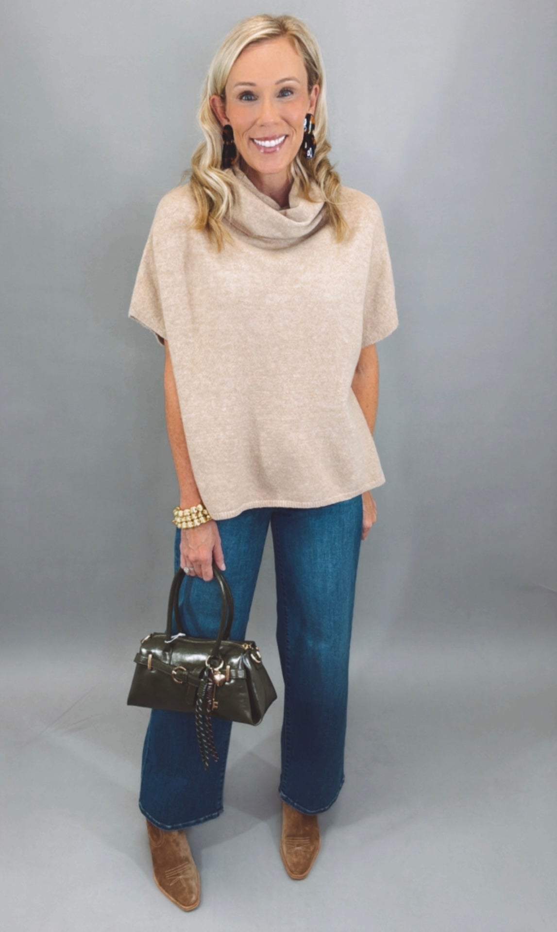 Soho Cowl Top (camel)