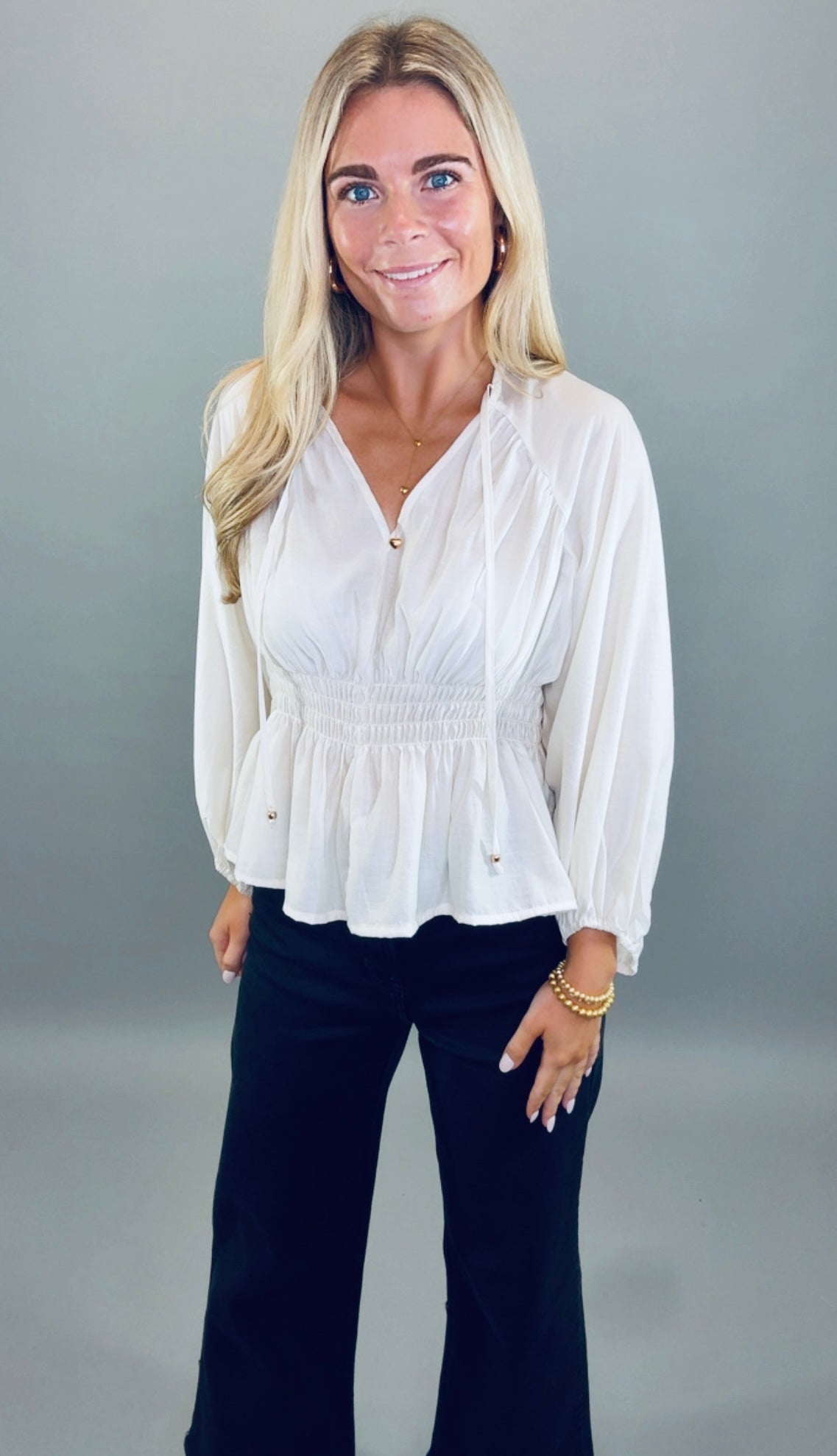 The Haven Blouse (white)