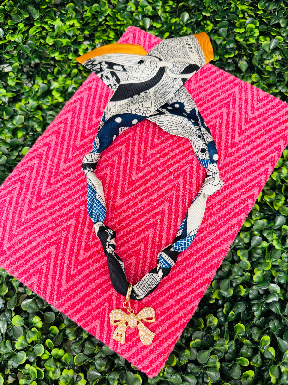 Ribbon Reverie Scarf Necklace