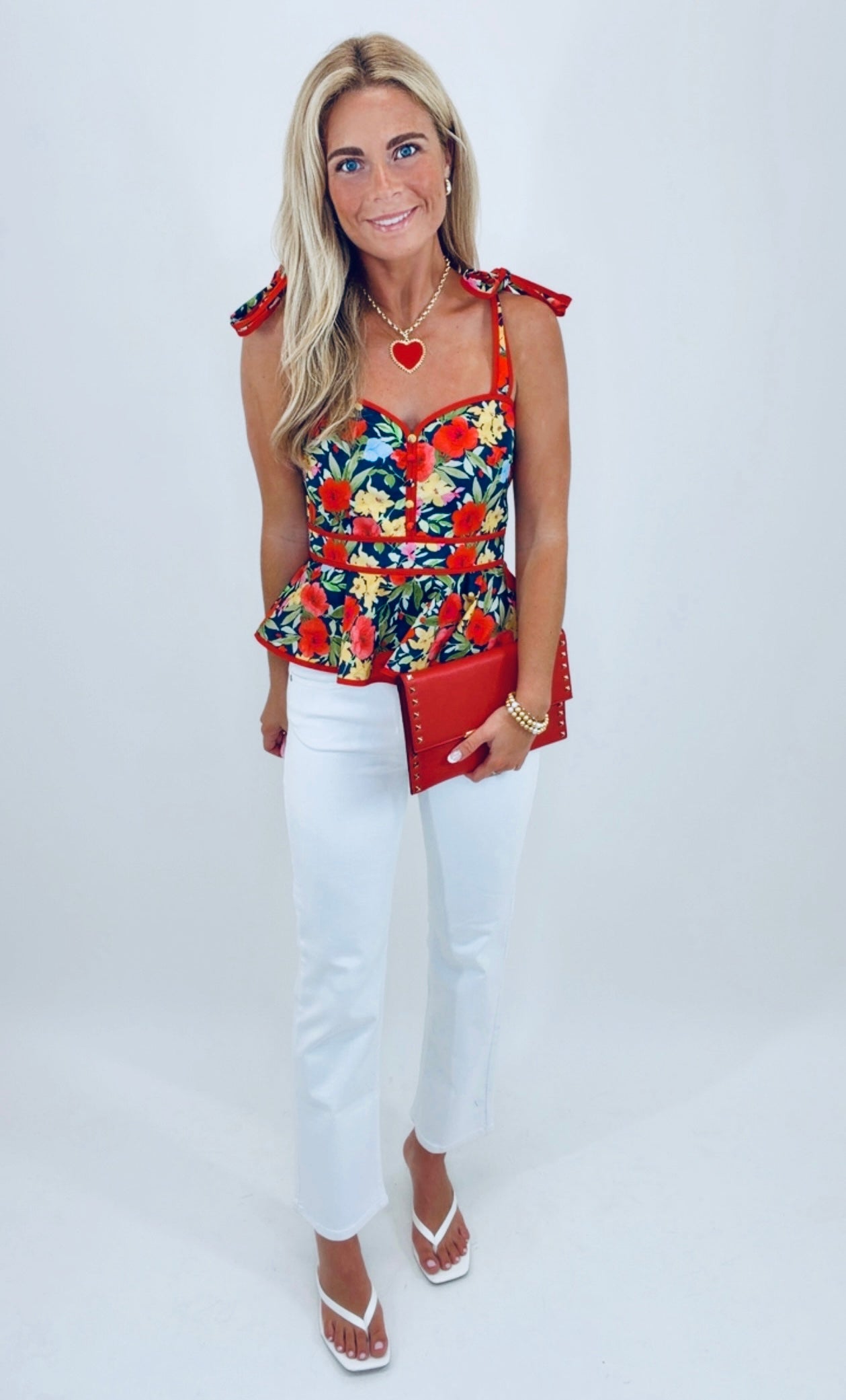 Garden Party Peplum Top