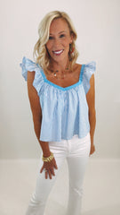 Seaside Flounce Top