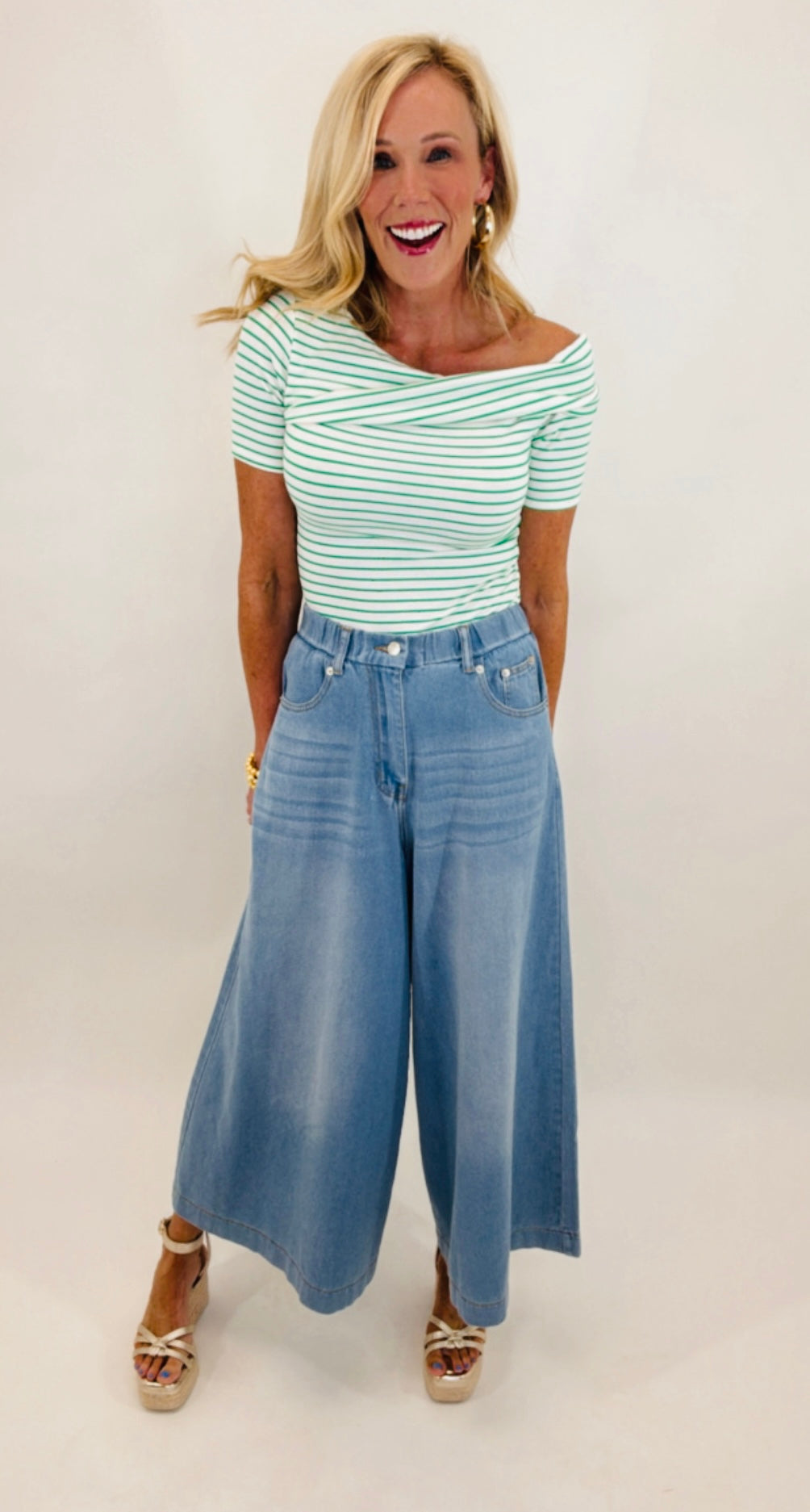 The Denim Culotte (lt denim)