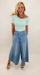 The Denim Culotte (lt denim)