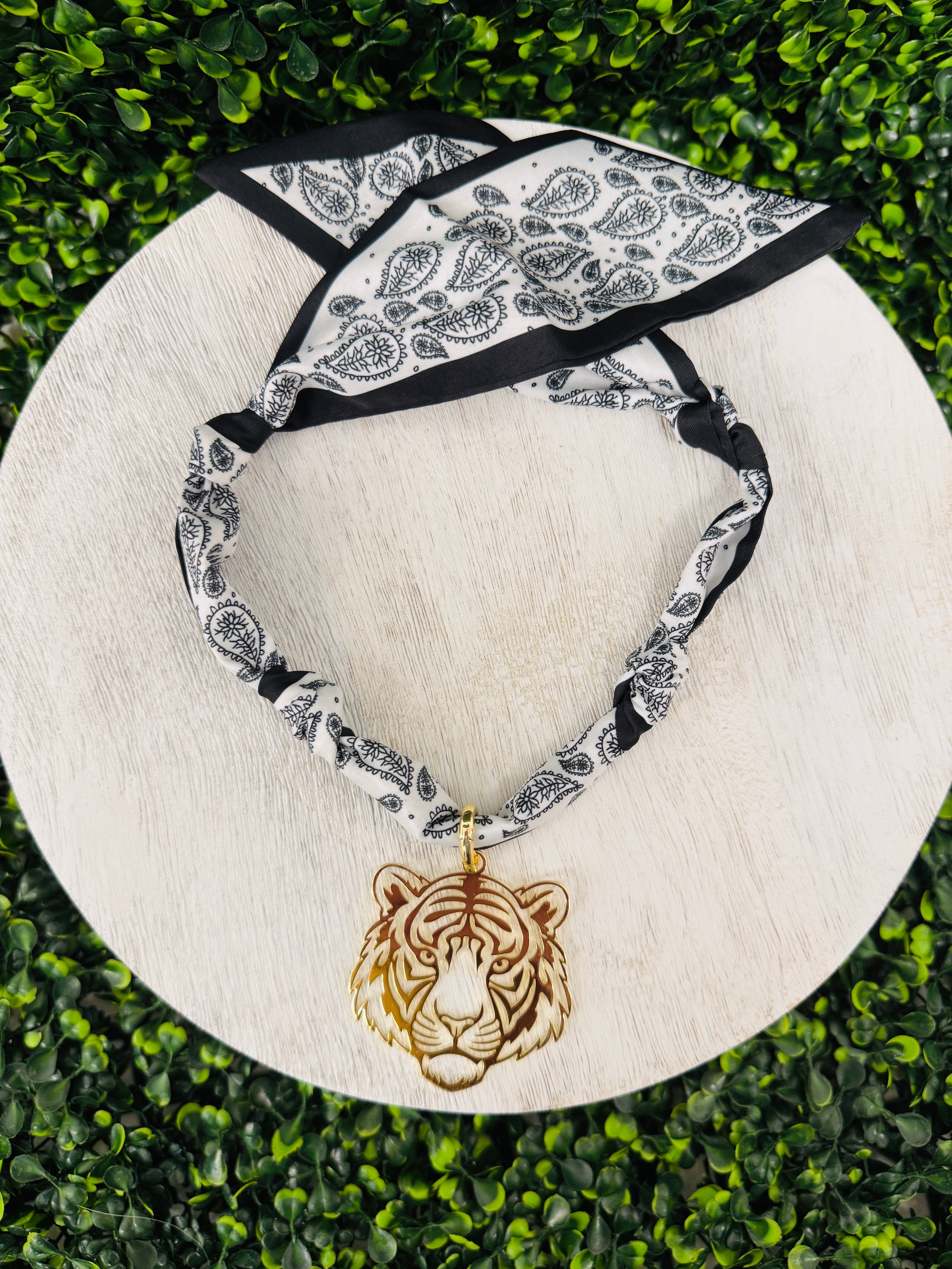 Tiger Time Scarf Necklace