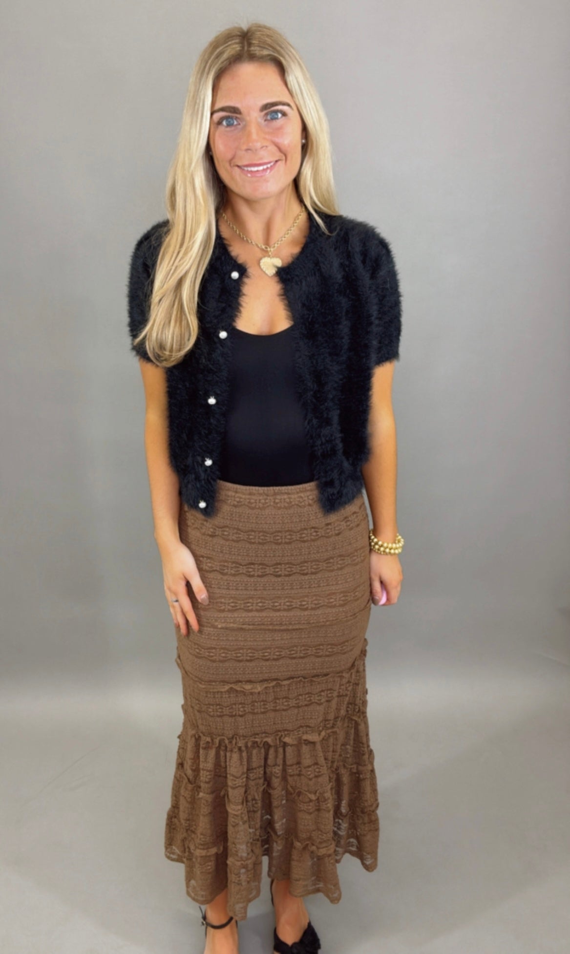 Wanderlust Lace Skirt (mocha)