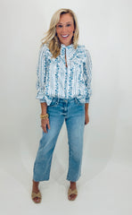 Bowed Straight Leg Jean
