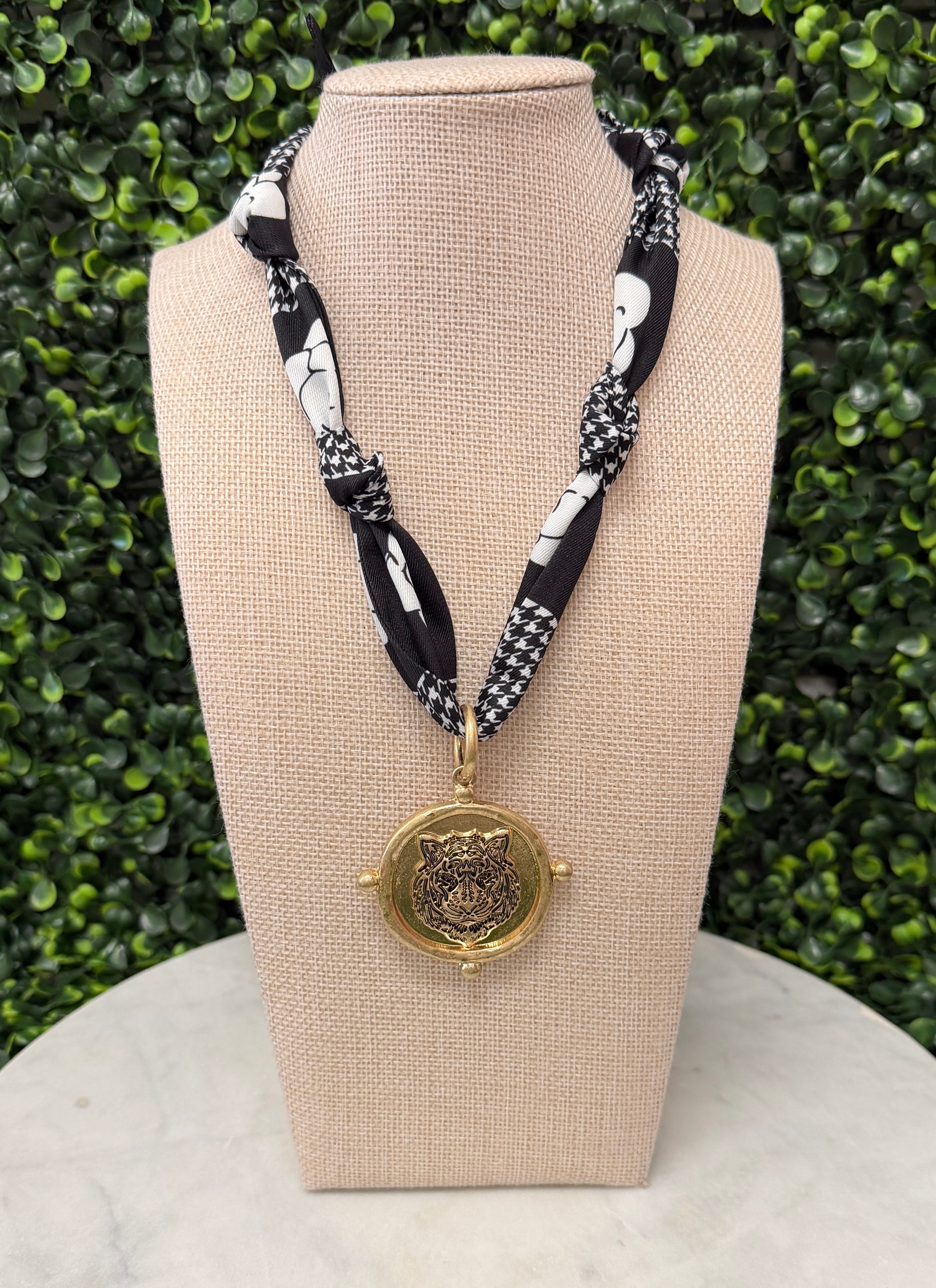 Tiger Time Scarf Necklace