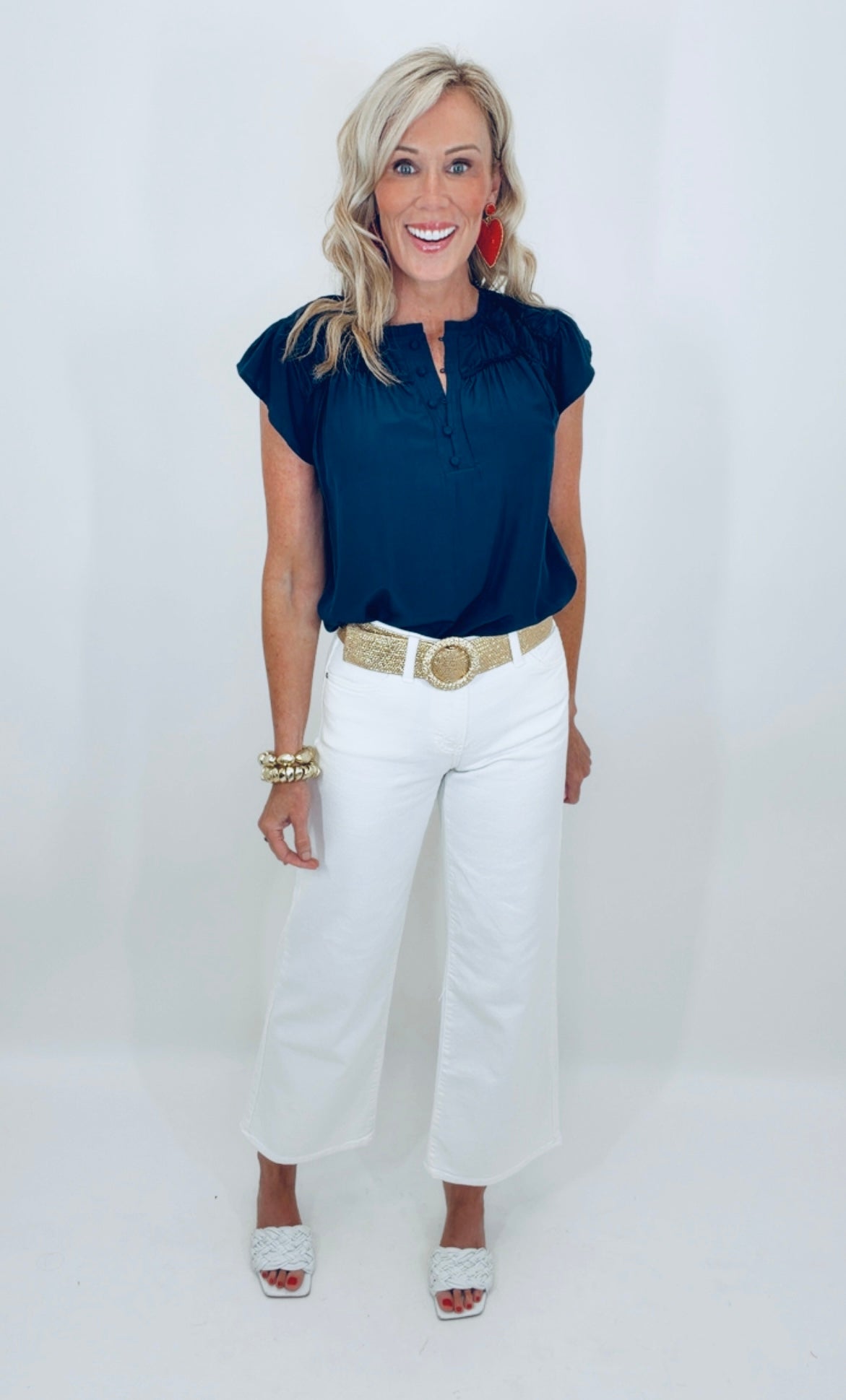 Navy Belle Top
