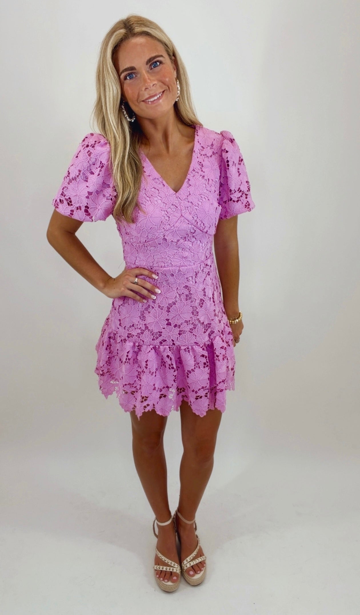 Lilac Lace Affair Dress