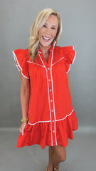 Sawyer Dress (red)