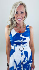 Summer Etch Dress (royal)