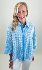 Just Right Button-Up (blue)