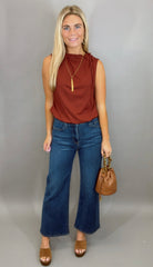 In a Cinch Top (burgundy)