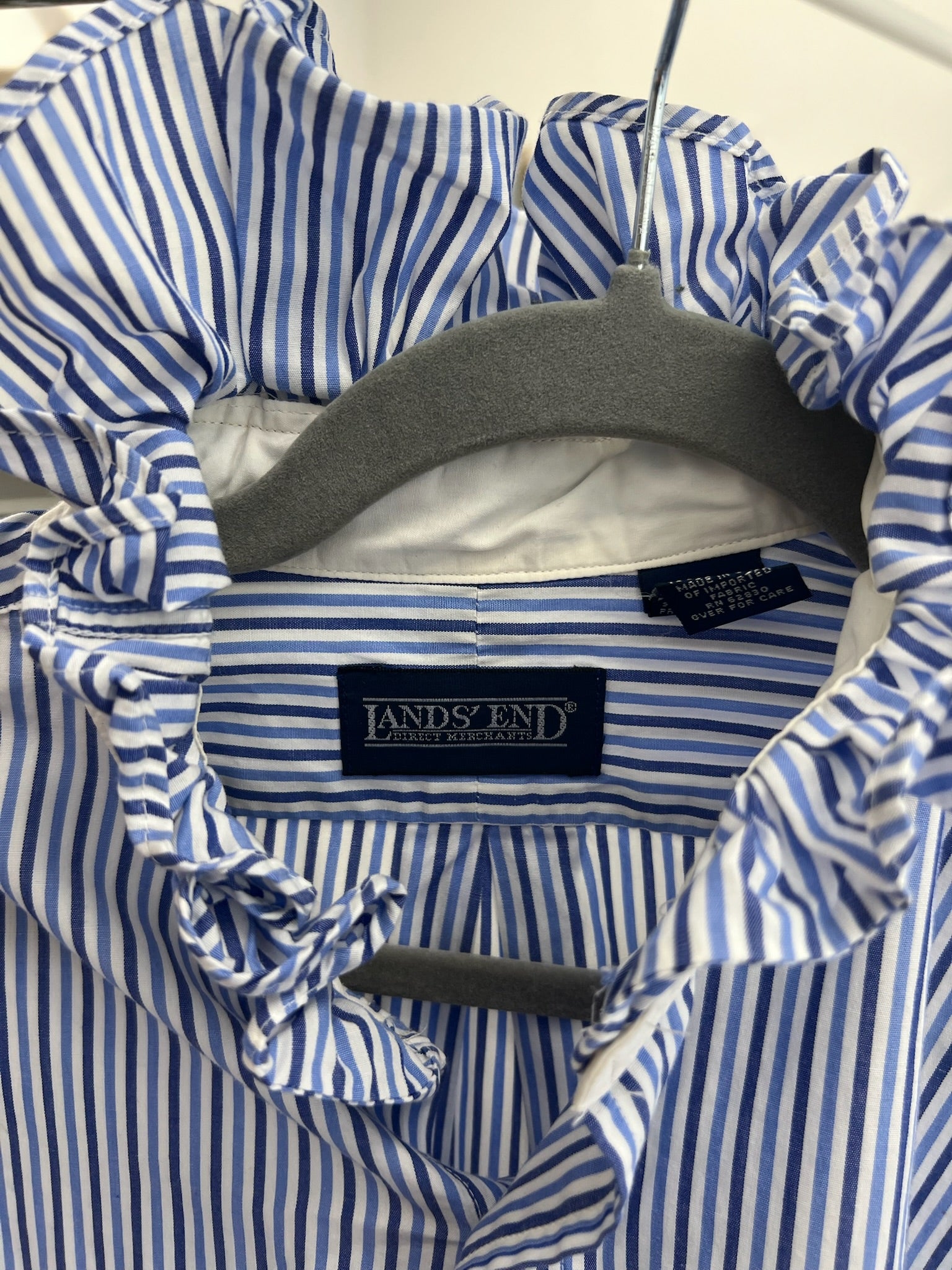 Second Story Shirt (LandsEnd/StrBl/M)