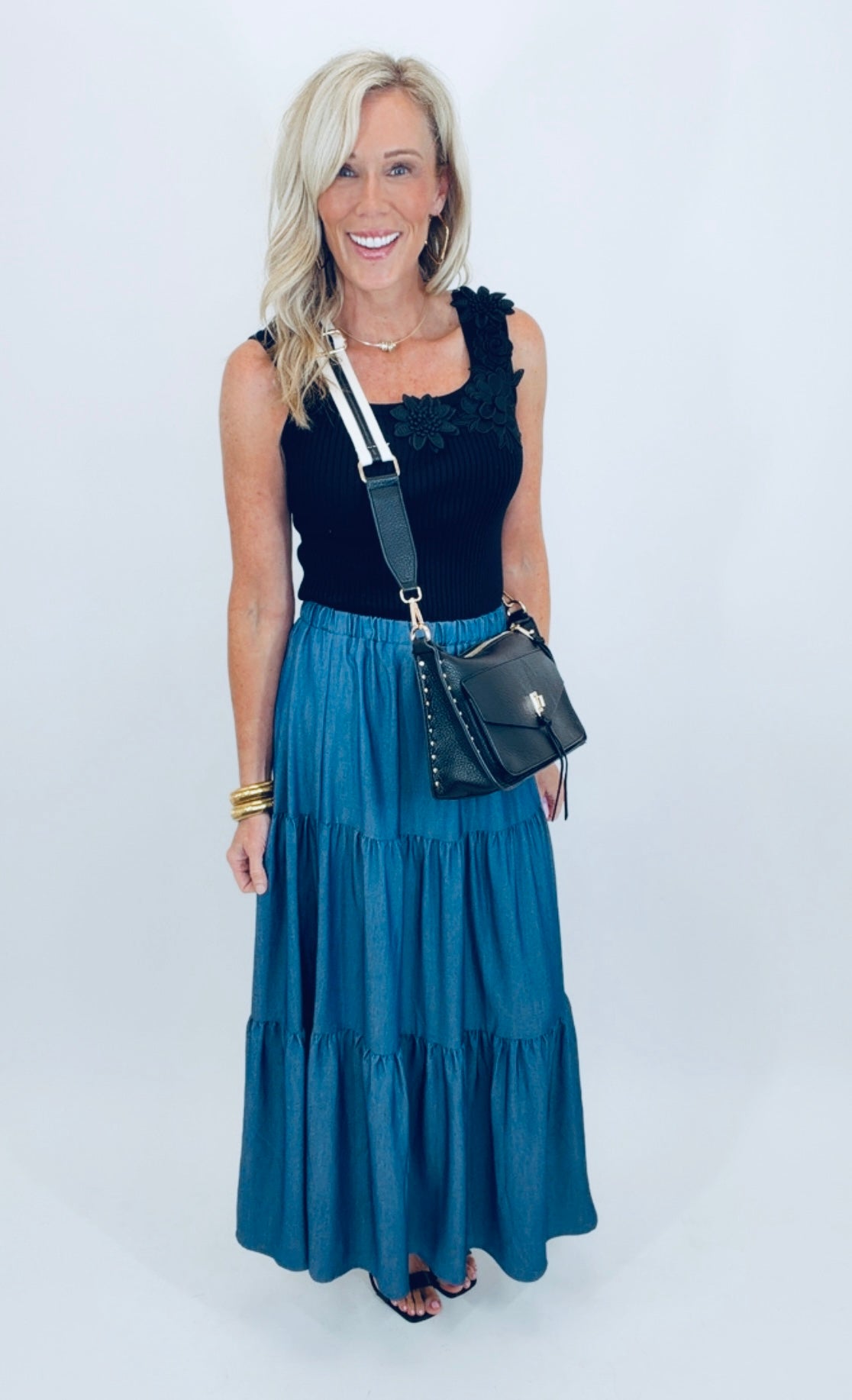 Petal Couture Tank (black)