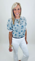 Inked Petal Top