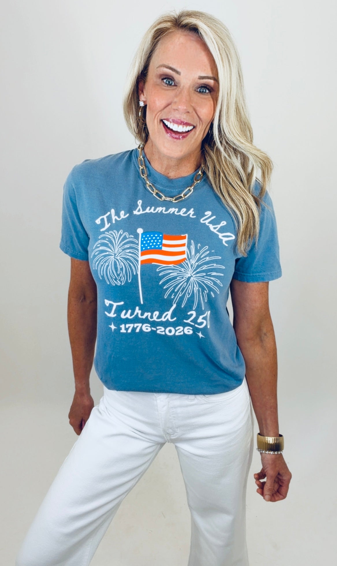 Summer of 250 Tee (blue jean)