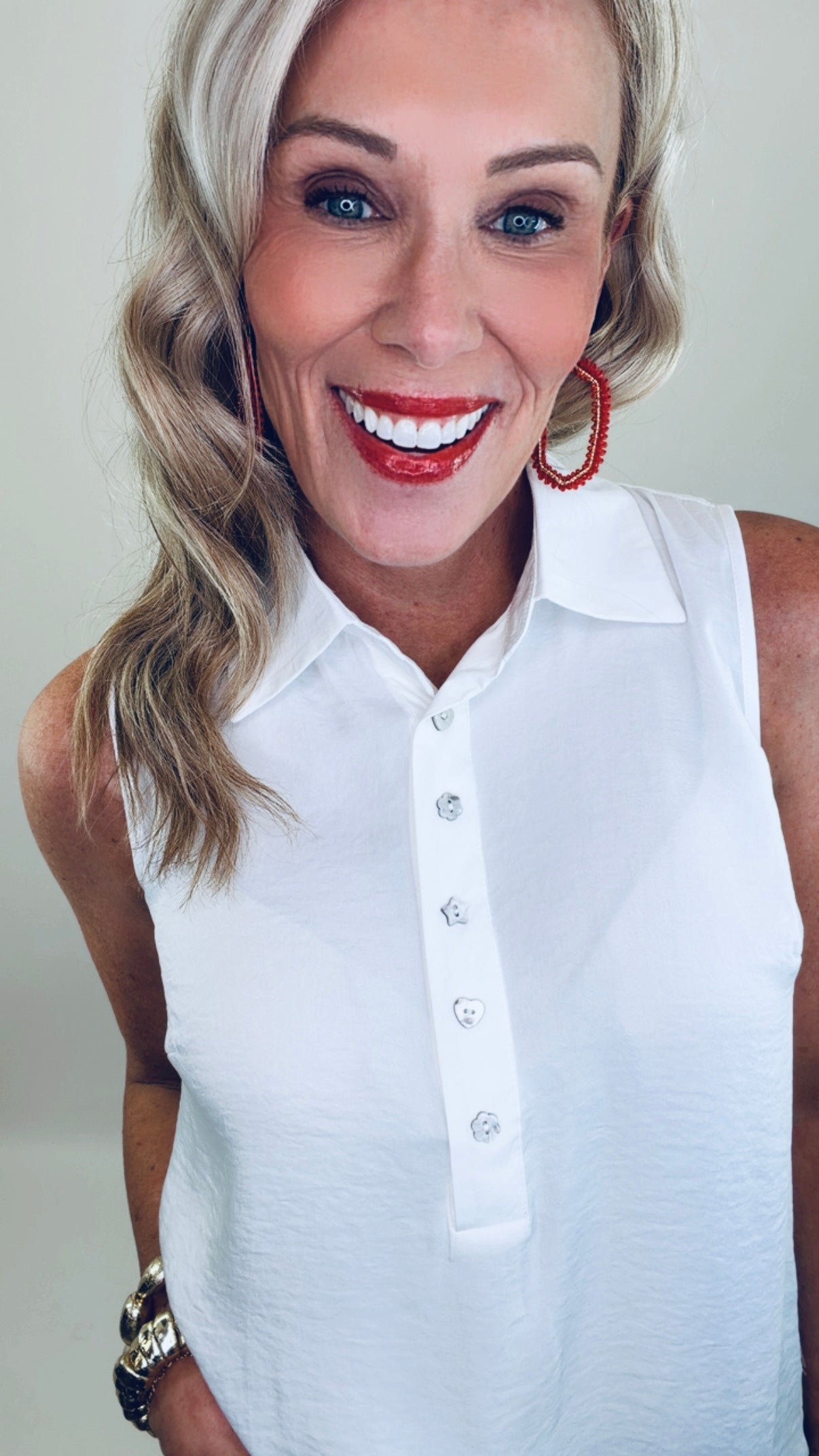 Blossom Button Top