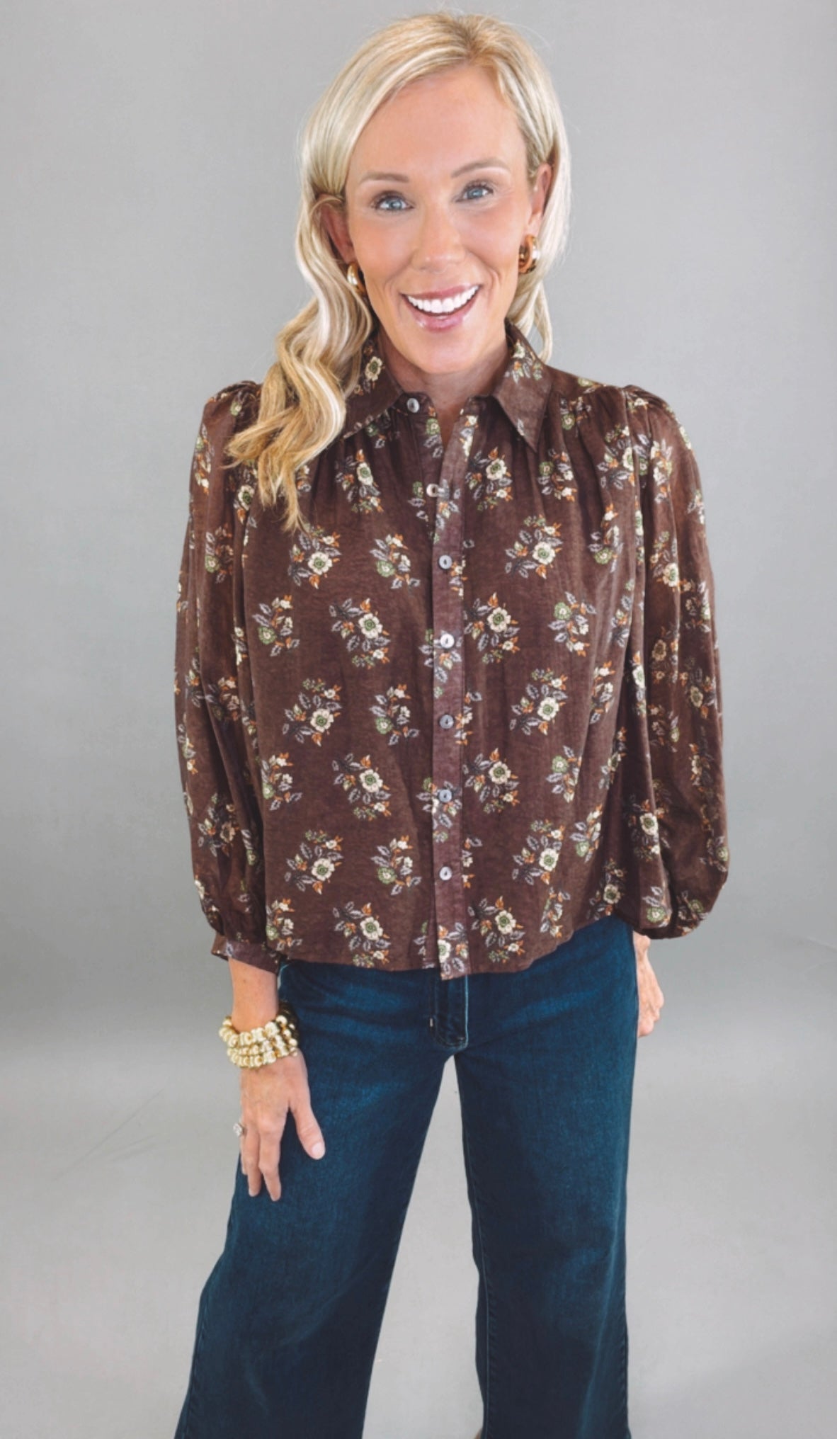Fernfield Blouse (brown)
