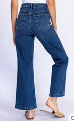 Mini Patch Pocket Flare (dk denim)