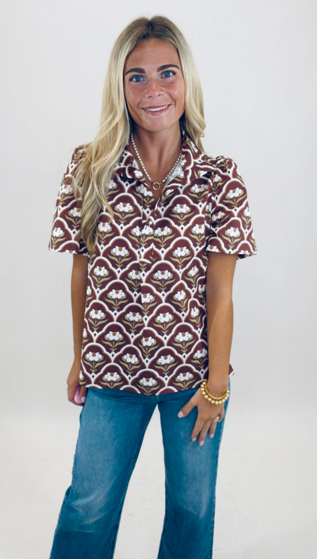 Deco Blossom Top (brown)