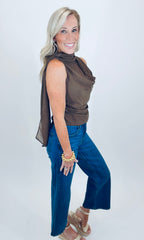 Drape Me Away Top (mocha)