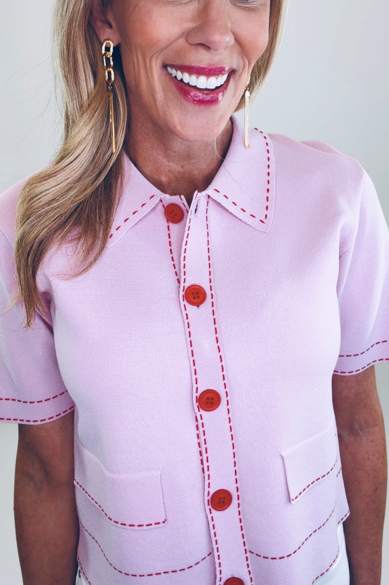 Polished Pop Cardigan (pink)
