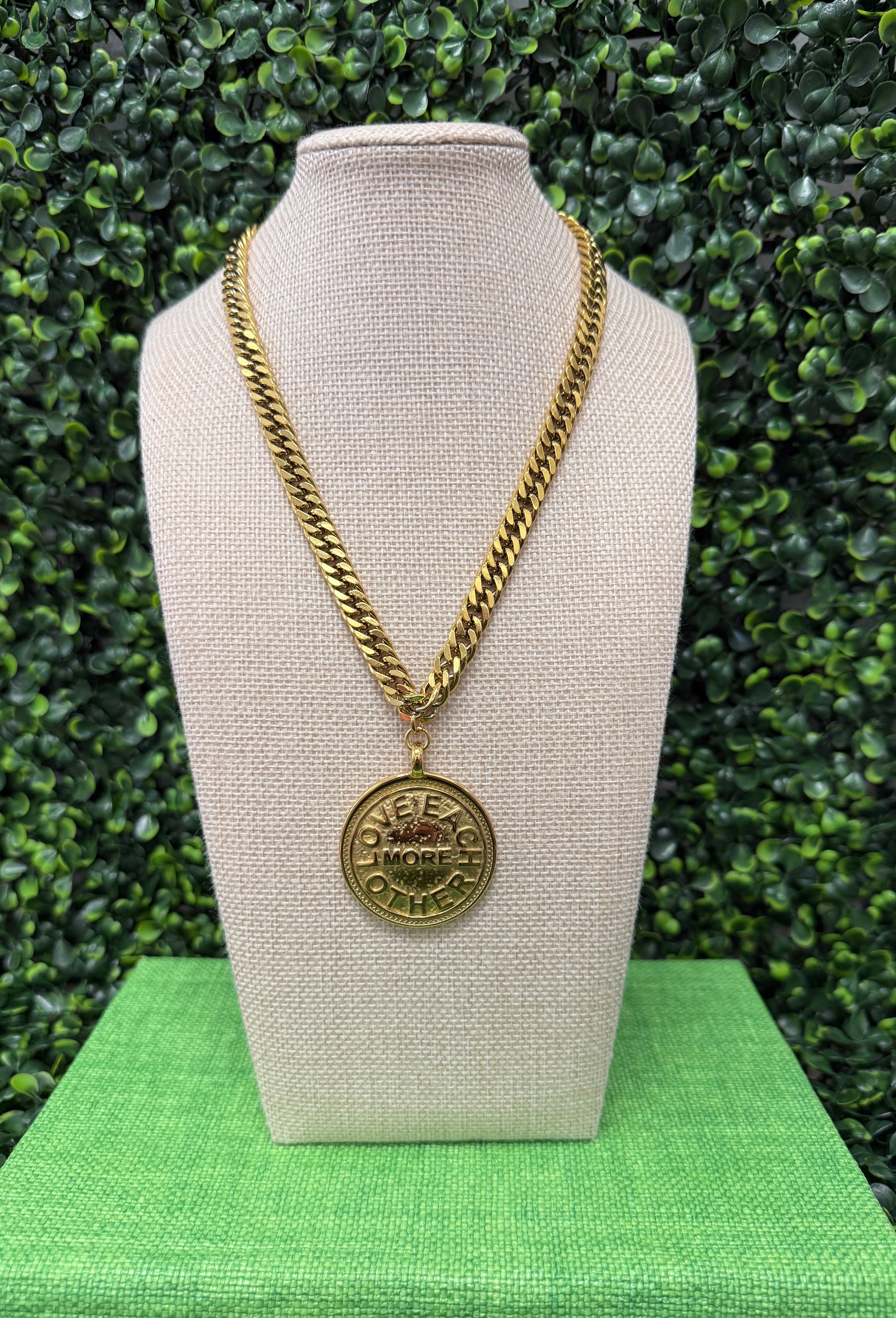 Love Each Other More Coin Necklace