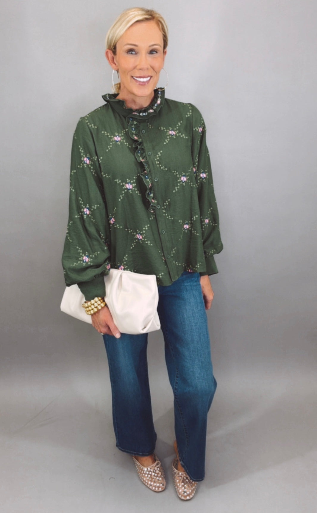 Blossom Hollow Top (olive)