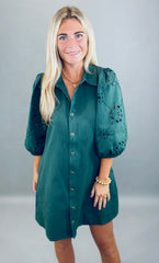 Buttoned-Up Babe Dress