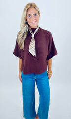 Polished Edit Top (brown)