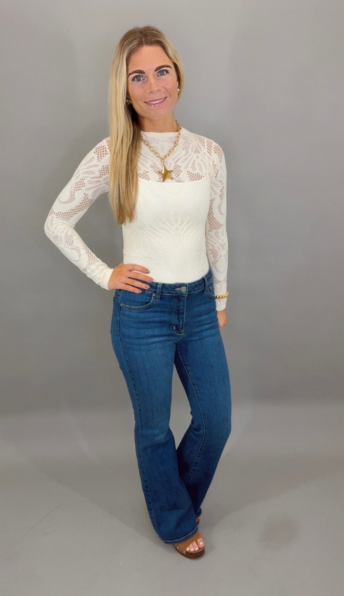 Sheer Confidence Top (cream)