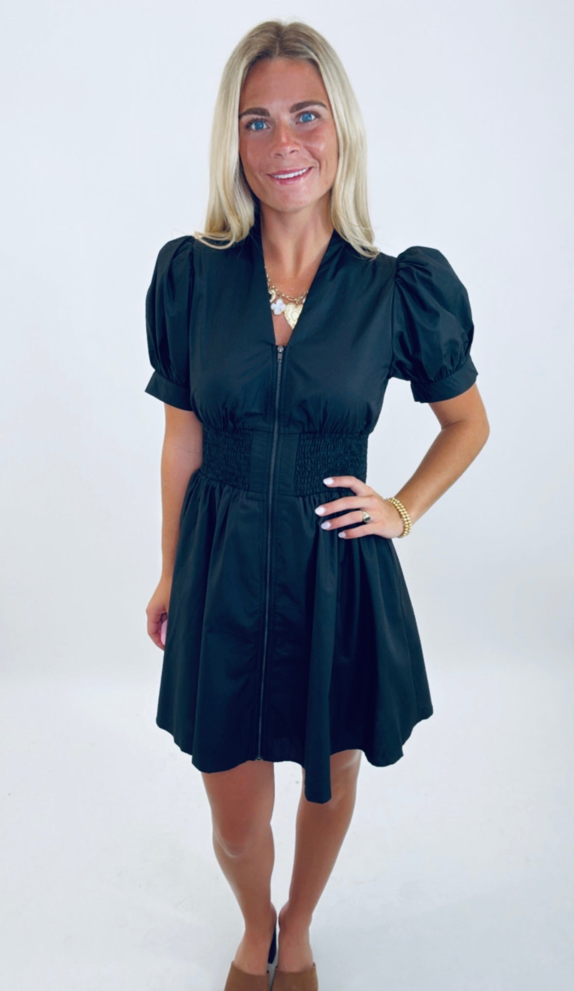 Zip & Zeal Dress (black)