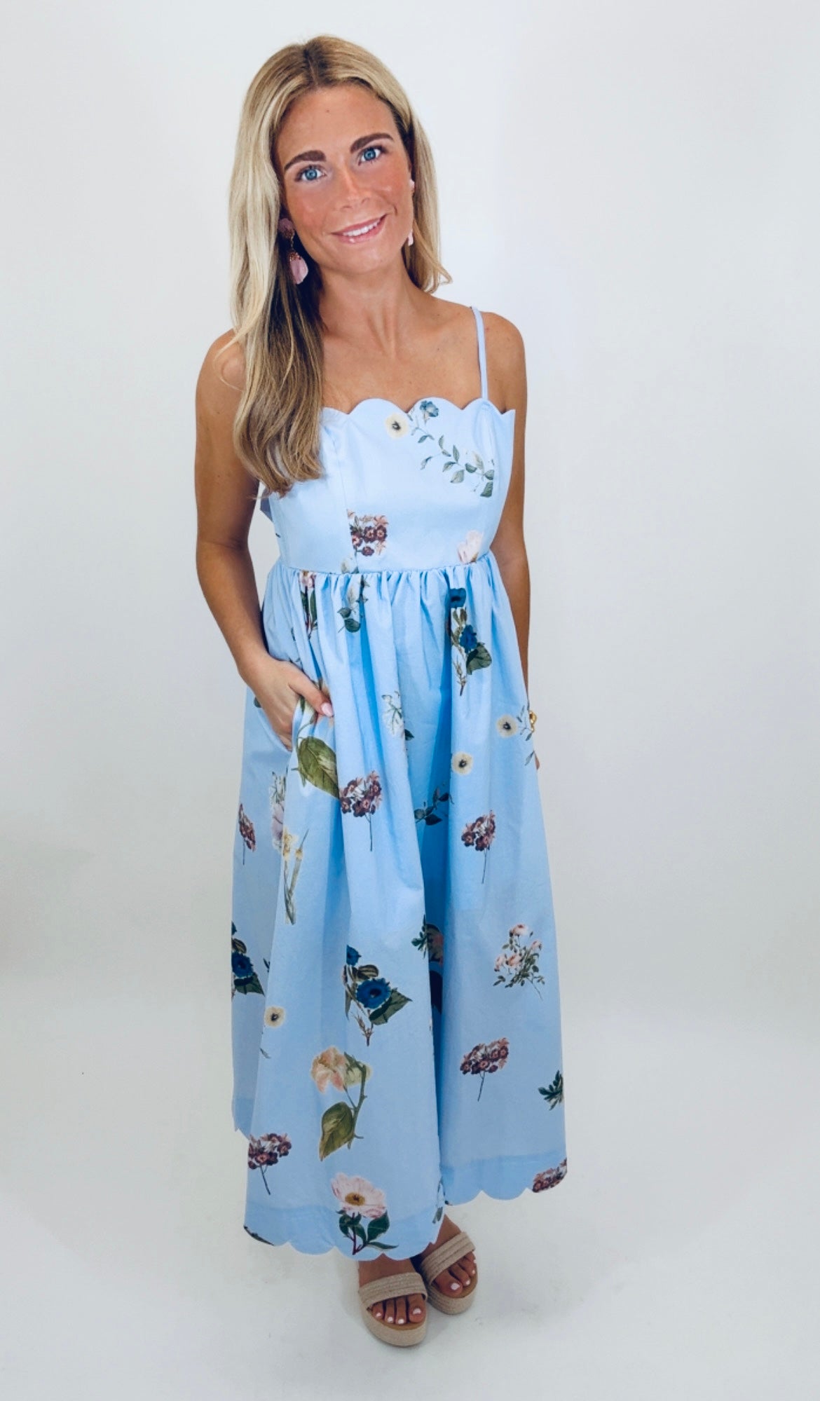 Petals & Plans Midi Dress