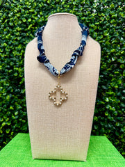 Clover Luxe Scarf Necklace