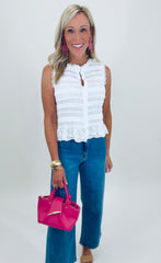 Vintage Whim Top (white)