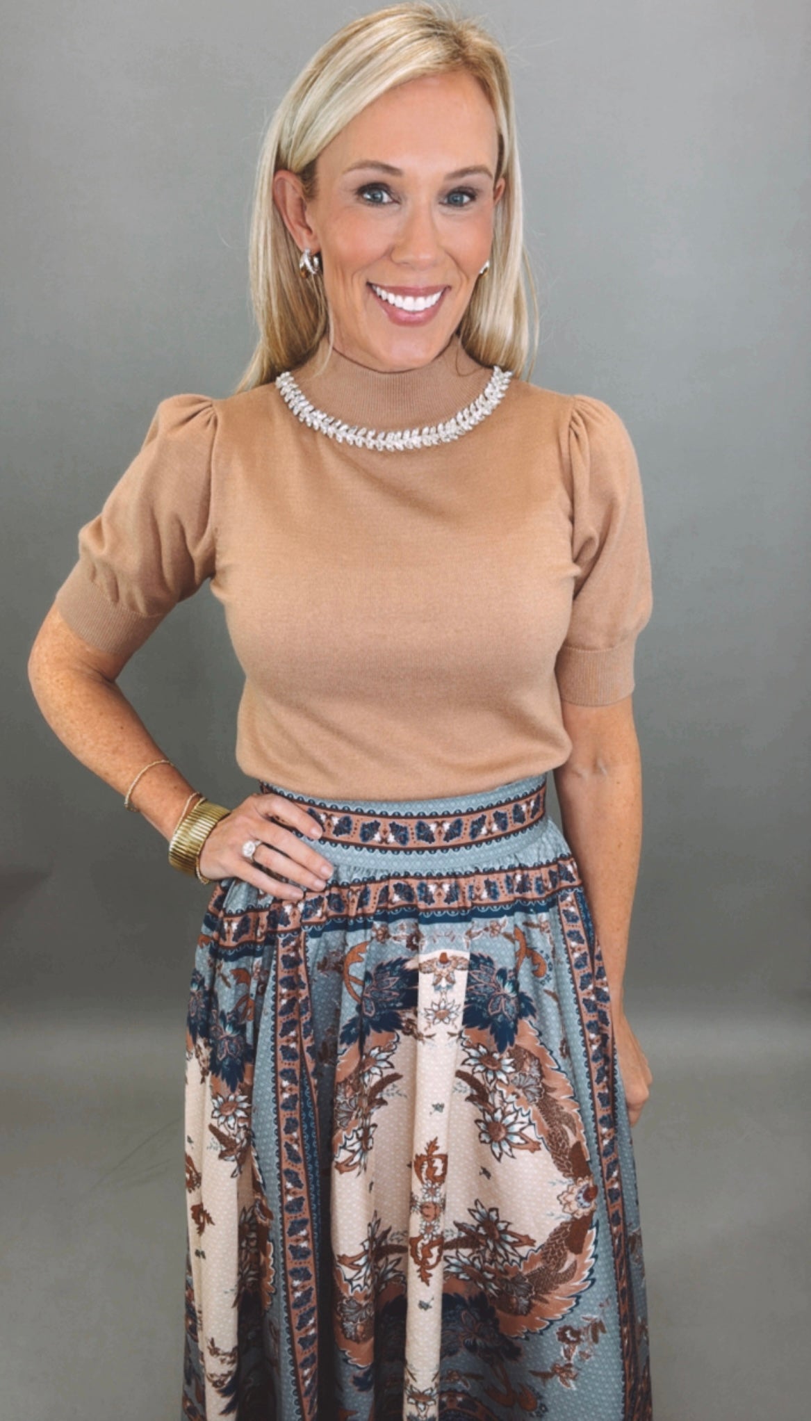 Sparkle Edge Knit (taupe)