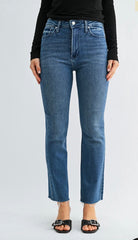 HR Crop Flare (med denim)
