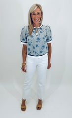Inked Petal Top