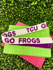 "Go Frogs" Bead Purse Strap