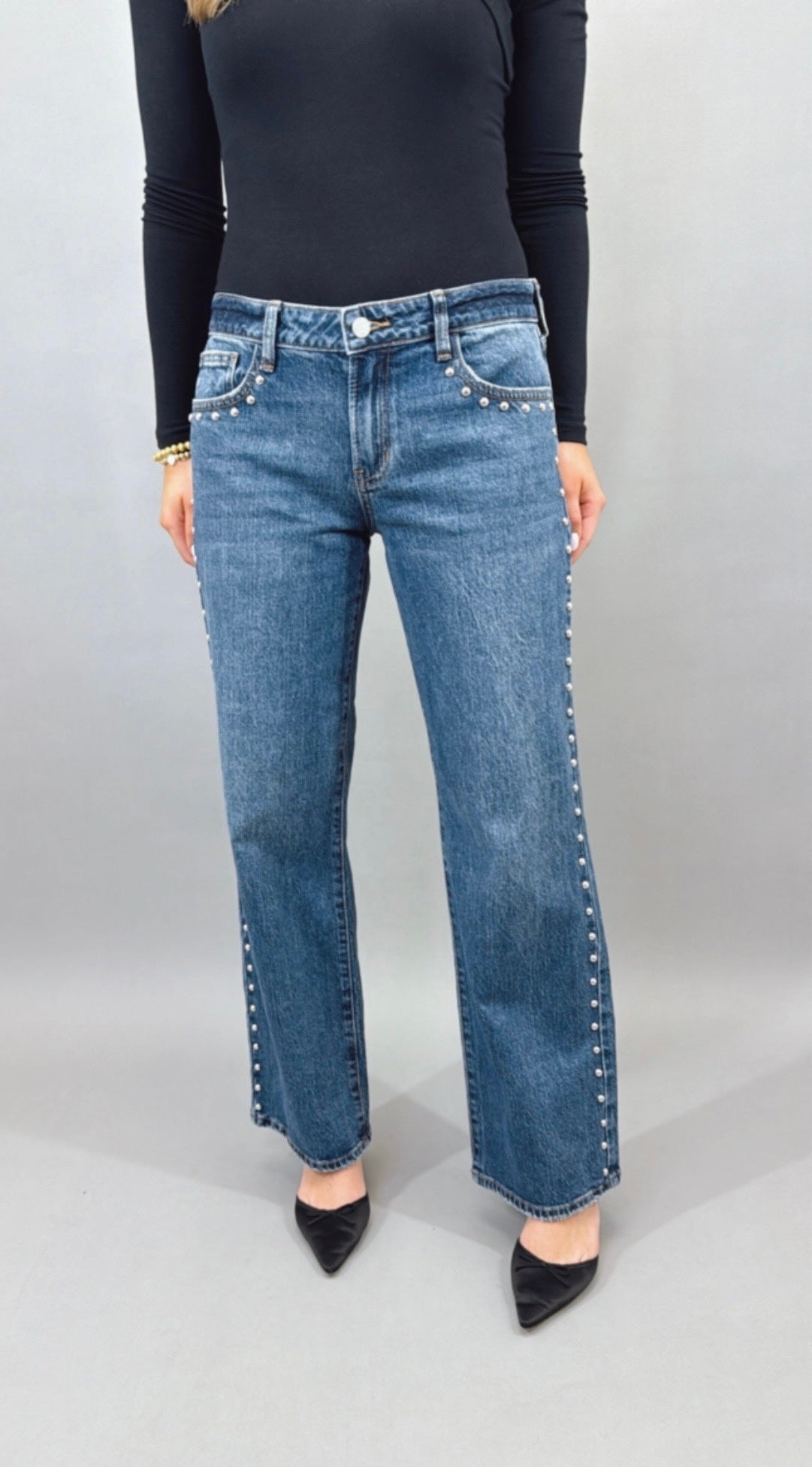 Studded Baggy Jean